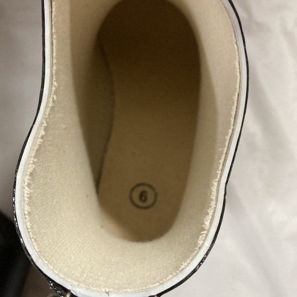 Corkys Zebra Print Cowgirl Western Style Ankle Rubber Rain Boots Women’s Size 6 - Picture 10 of 14